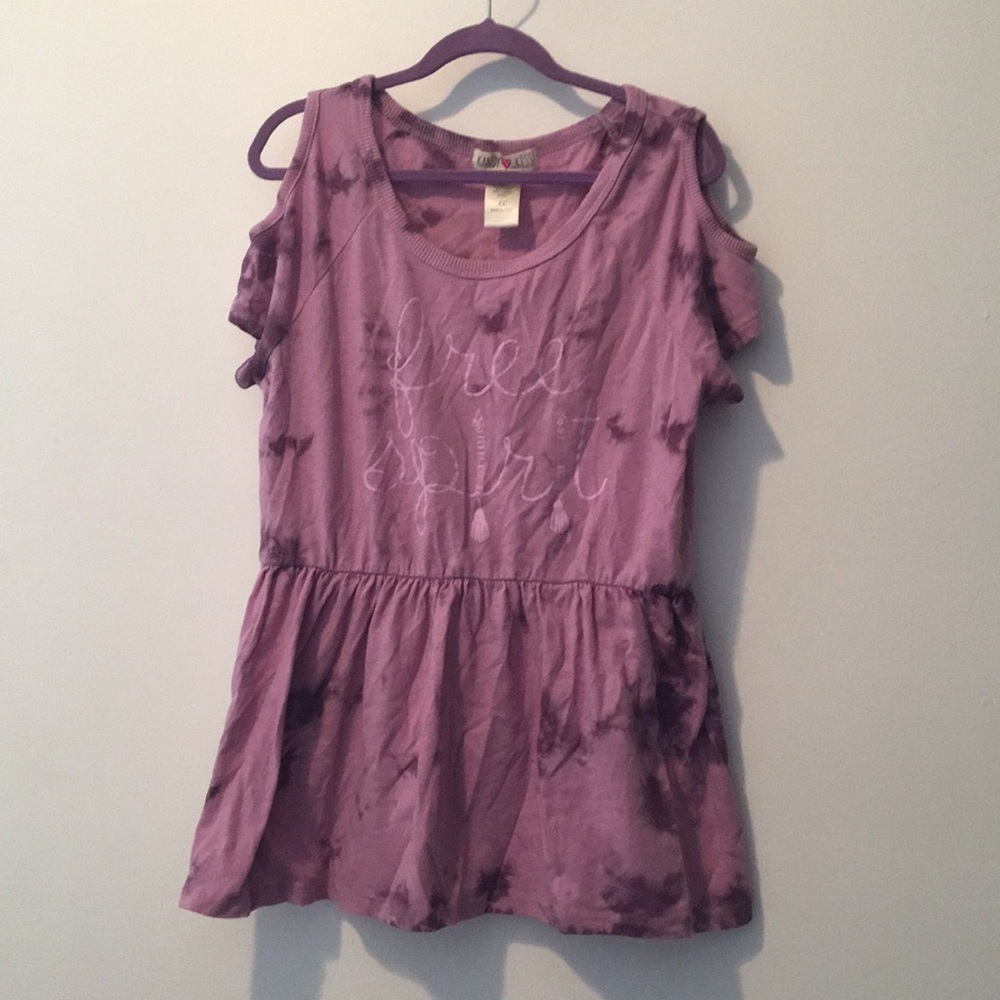 Free Spirit open shoulder t shirt